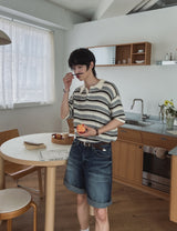 Rondi Ambo Washed Half Denim Pants
