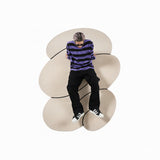 Striped Round Long Sleeve T-Shirts BK/PU