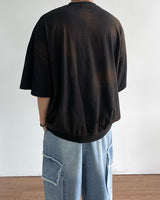 フォルディングプリントショートスリーブTシャツ