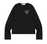 イヤメタルロゴハートパッチロングスリーブT
