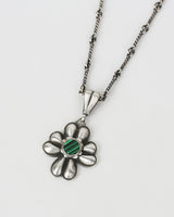 Green leaf clover necklace (925 silver)