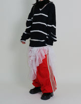 Hayley Cancanシースルーレースロングスカート