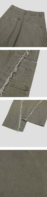 [Unisex] Low cutting wide pants(3color)