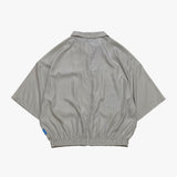 street shape shortsleeve zipup_beige