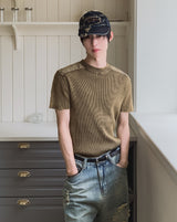 Modric Shoulder Panel Garment Short Sleeve Knit