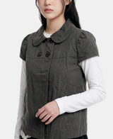 Jessie Puff-Sleeve Half Coat