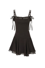 HEART RIBBON DRESS brown