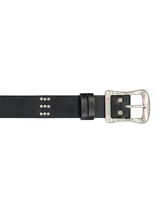3X3 ANTIQUE LEATHER BELT BLACK