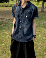 Weron Regular Denim Short Sleeve Shirt