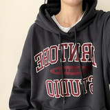 Noah Lettering Point Casual Over Hoodie