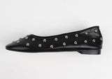 STUD BALL FLAT SHOES