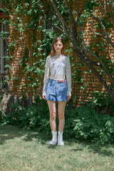 ROSE MESH TOP (2 COLORS)