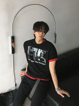 [A-T0110] ヴィンテージスラブクロップ半袖Tシャツ (2色)