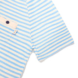 STRIPE TERRY DRESS  [SKY]
