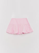 バルーンフィットコットンミニスカート Barbie pink