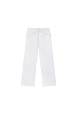 White Flare Washed Jeans