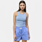 UNISEX ラベルトランクショーツ_BLUE