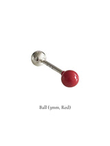 レインボードゥードゥルピアス (レッド)