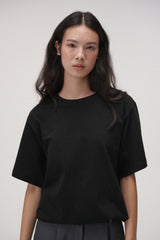 Boxy round T-shitrs (White)