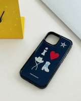 【MADE】 i ♥ cowboyフォンケース (ネイビー)