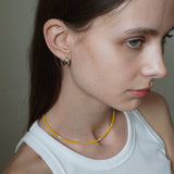 LOVE SKINNY BEADS NECKLACE YELLOW