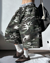 BASIC MILITARY カモフラージュバミューダ🩶💚💙🖤3COLOR
