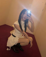 Wrinkle Frill Top ••♡