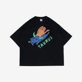 PEANUT STAIN - ワッツユアサインゾディアックタウラスボクシーTシャツ