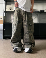 PT military cargo denim pants