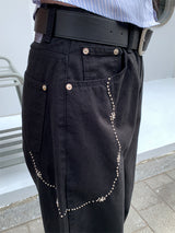 CHAINPIECE BALLOON PANTS
