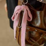 Angora Drop Ribbon Keyring