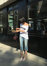 DENIM CAPRI PANTS