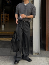 Avan stripe rivet slacks