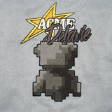 24FW PIXEL BEAR ARTWORK VARSITY JACKET MELANGE