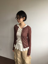 ティングルシースルーカーディガン (6color)