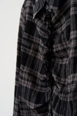 (W) Calm Checked Shirt