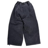 denim washing big balloon pants