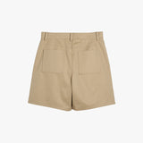 Stranger Regular Fit Cotton Short Pants (Beige)