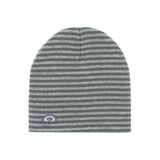 Striped Beanie - Charcoal