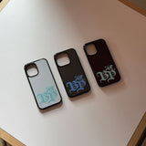 western glass case (burgundy)
