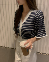 Pura Stripe Knit Cardigan