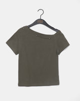ボヘムスタッド ワンショルダー ピグメント ショートスリーブ Tシャツ