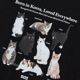 [ULKIN] コリアンショートヘアオーバーサイズ半袖Tシャツ_ブラック