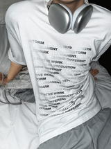 シルバーコードリスト半袖Tシャツ
