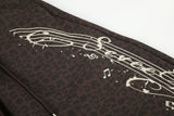 Zoe Leopard Track Wide Pants