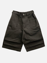 Maze Pintuck Bermuda Pants 3C