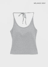 [MADE] Flote Halter String Sleeveless Top (Built-in Cap)