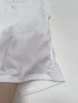 プリーツタイネックショートスリーブTシャツ