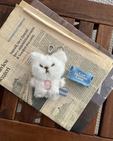 BIG CAT KEY-RING / WHITE