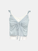 Aria Tie-Up Cotton Top Set